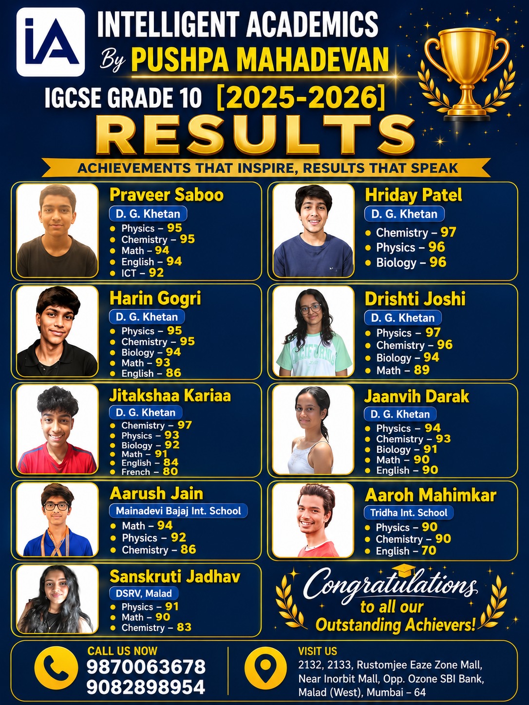 Intelligent Academics — IGCSE Results